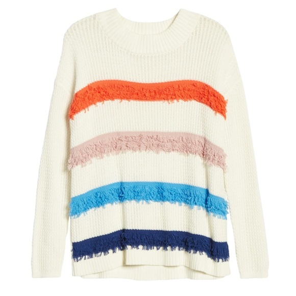 1. STATE - Loop Stitch Multi Color Stripe Sweater - Picture 8 of 11
